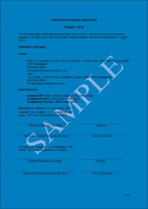 Intellectual Property Agreement Template Australia