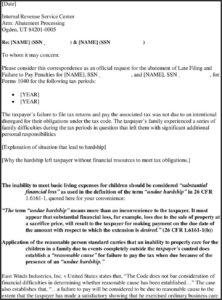 Irs Penalty Forgiveness Form