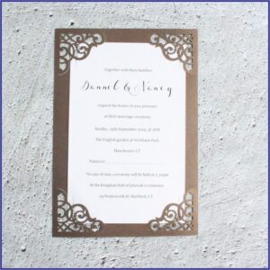 Jehovah's Witnesses Wedding Invitation