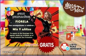 Marvel Birthday Invitations Template