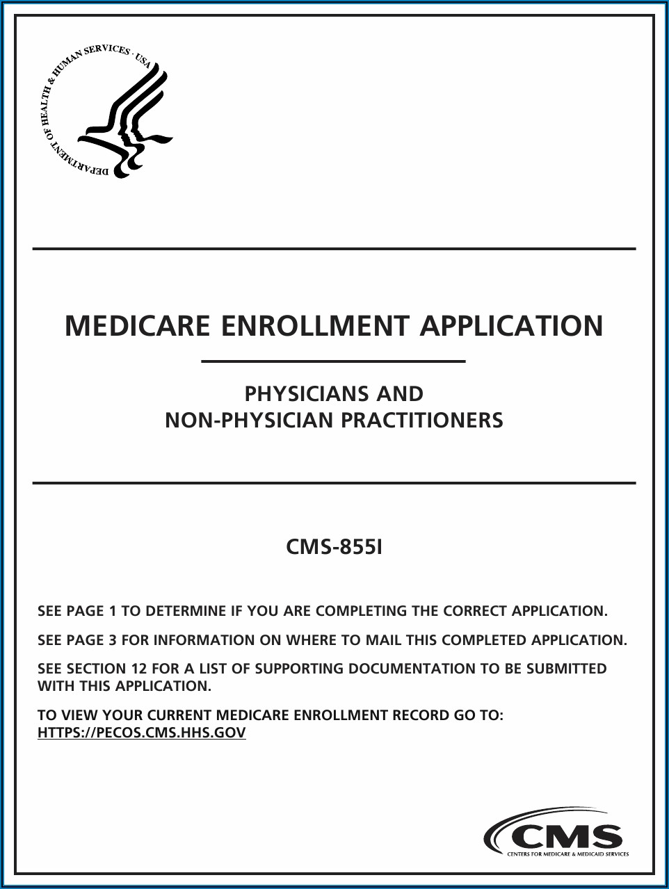 Medicare Enrollment Application Form Pdf