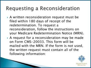 Medicare Redetermination Request Form Pdf