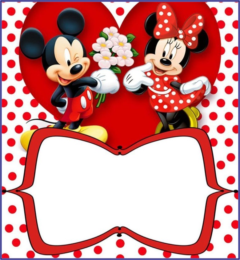 Mickey Mouse Minnie Mouse Invitations