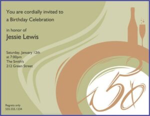Milestone Birthday Invitations Templates
