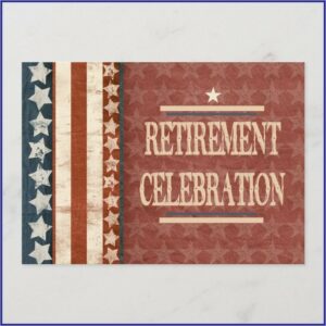 Military Retirement Invitation Template