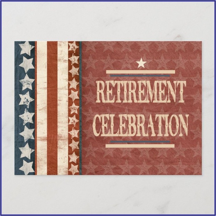 Military Retirement Invitation Template