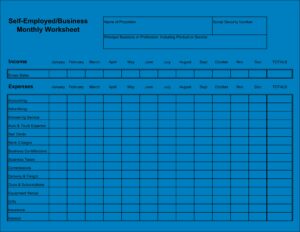 Monthly Expense Sheet Format In Excel