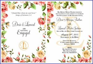 Online Engagement Invitation Card With Photo