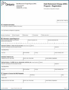 Ontario Sole Proprietorship Registration Form