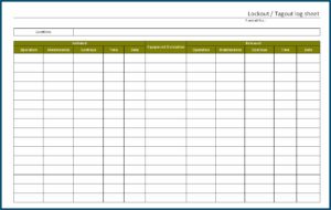 Osha Lockout Tagout Program Template