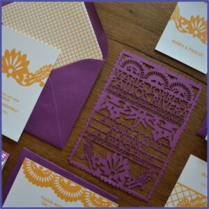 Papel Picado Wedding Invitations