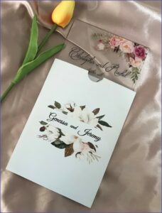 Peony Flower Wedding Invitations
