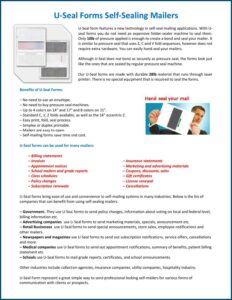 Pressure Seal Forms Equipment