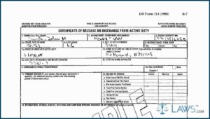 Printable Army Dd 214 Form Pdf