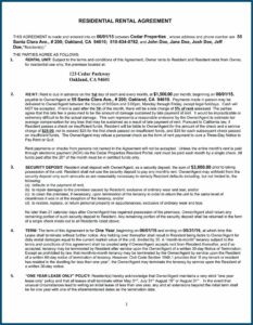 Renters Insurance Addendum (form 12.0 Mf)
