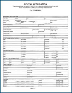Renters Lease Agreement Form Free