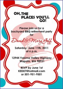 Retirement Party Invitation Wording Funny