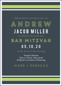 Sample Bat Mitzvah Invitation Wording