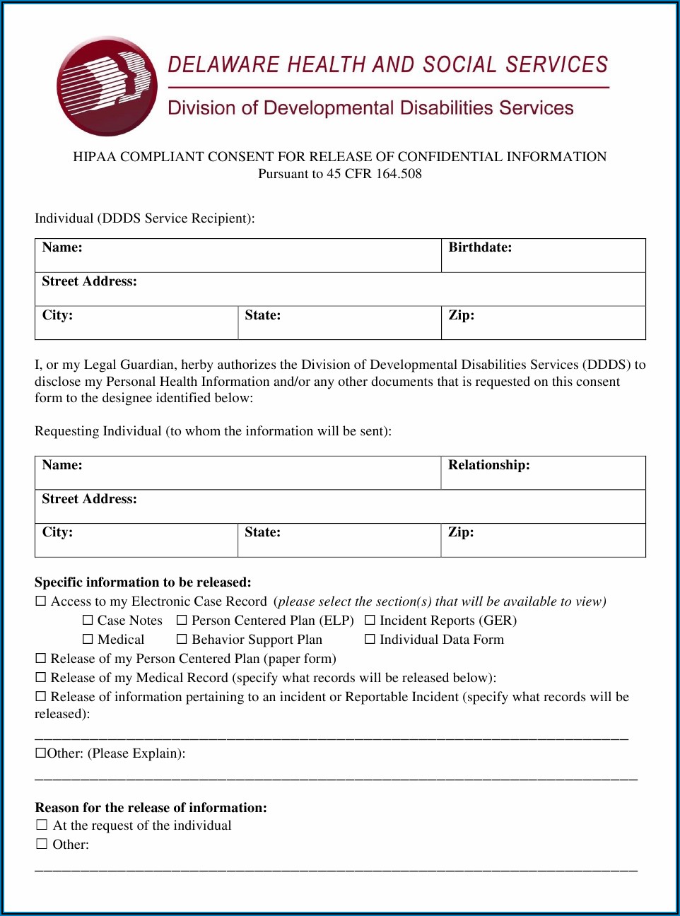 Sample Hipaa Compliant Authorization Form