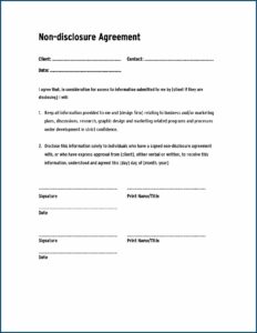 Simple Confidentiality Agreement Template Word Uk