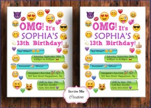 Smiley Face Birthday Invitation