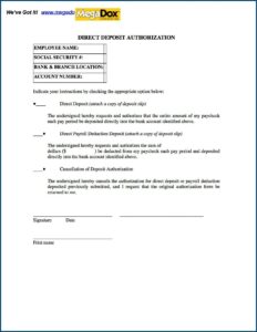 State Of Maryland Payroll Direct Deposit Authorization Form