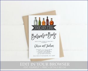 Stock The Bar Invitation Templates