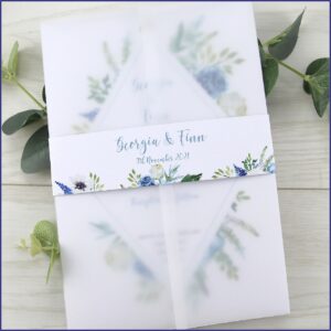 Vellum Jackets For A5 Wedding Invitations