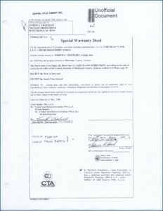 Warranty Deed Form Maricopa County Arizona