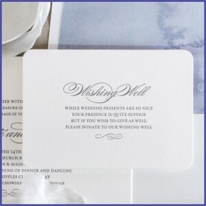 Wedding Invitation Requesting Money Gift