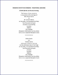 Wedding Invitation Wording For Already Married Couple