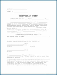 Where Can I Get A Quit Claim Deed Form Michigan