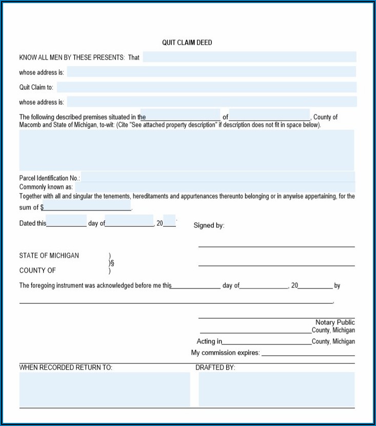Where Can You Get Quit Claim Deed Form