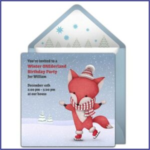 Winter Onederland Invitations Free