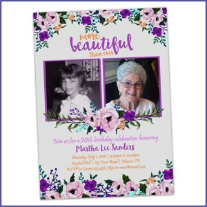 Woman 50th Birthday Invitations