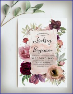 Zazzle Burgundy Wedding Invitations