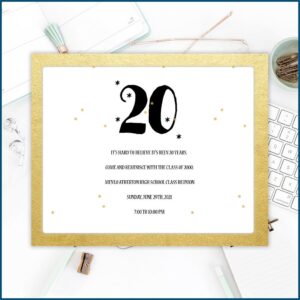 40th Class Reunion Invitation Ideas