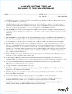 Advance Care Directive Form Guide