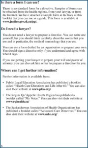 Advance Care Directive Form Saskatchewan