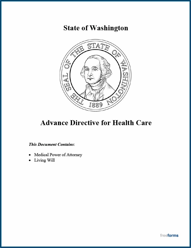 Advance Care Directive Form Washington State