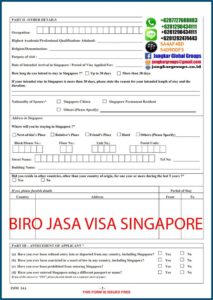 Application Form For China Visa In Singapore