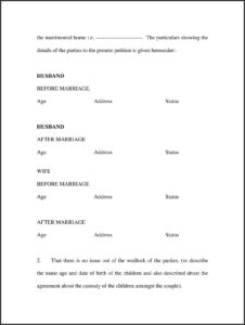 Application Form For Divorce In India Pdf