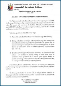 Application Form For Renewal Of Philippine Passport In Qatar