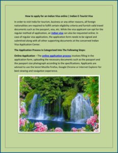 Apply For Indian Visa Tourist