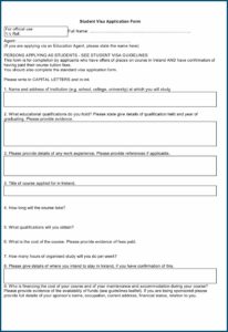 Australia Student Visa Form Pdf