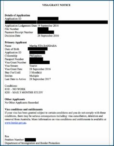 Australia Tourist Visa Requirements Philippines