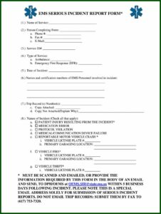 Blank Ems Patient Care Report Template