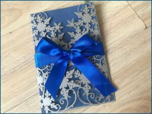 Blue Ribbon Wedding Cards