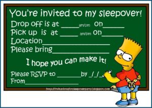 Boy Sleepover Invitations Free Printable