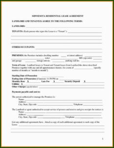California Residential Lease Agreement Form